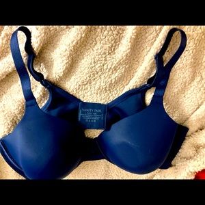 VANITY FAIR BLUE UNDERWIRE BRA 42C - NEVER WORN!